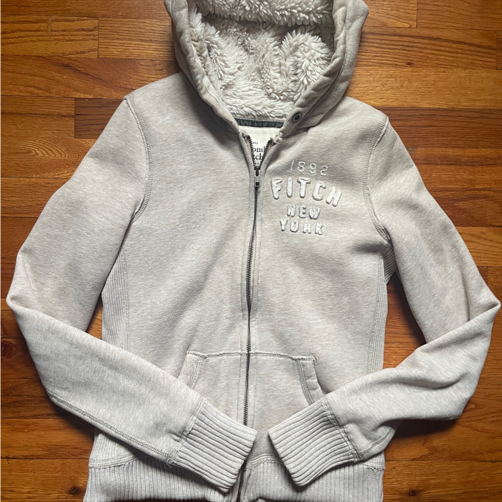 Abercrobie and Fitch Lined Hoodie Jacket